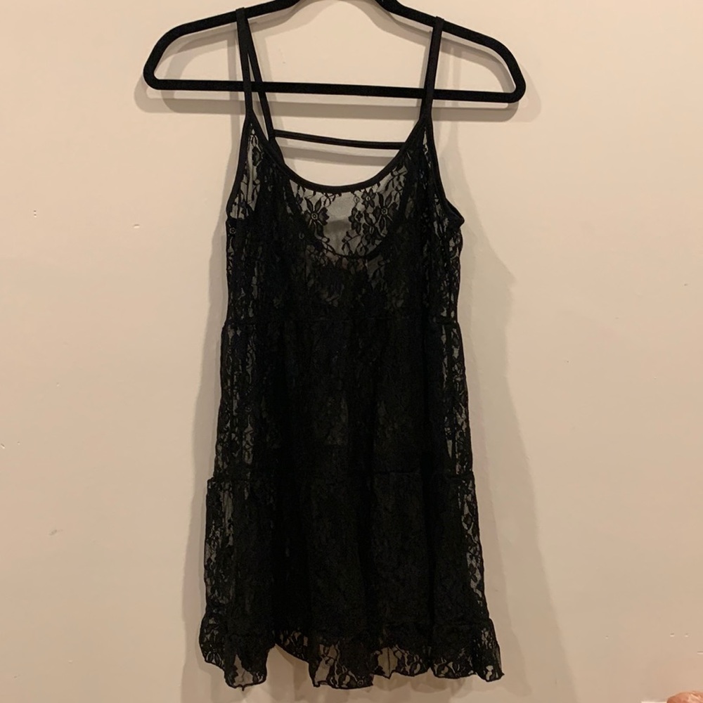 Black lace Lingerie - black - small